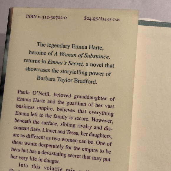 ⭐️3 for $15⭐️ Hardcover | Emma’s Secret by Barbara Taylor Bradford - Picture 5 of 5